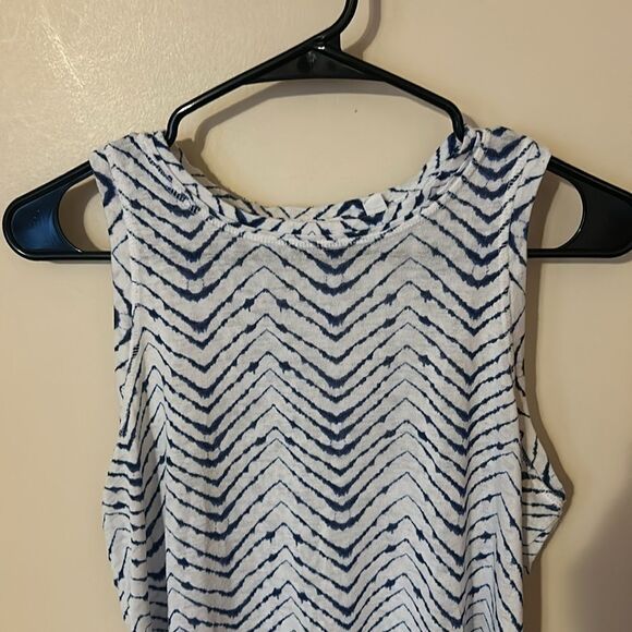 Athleta Small Women Breezy Arrowhead Tank Top Active Crew Neck Chevron - Picture 3 of 7